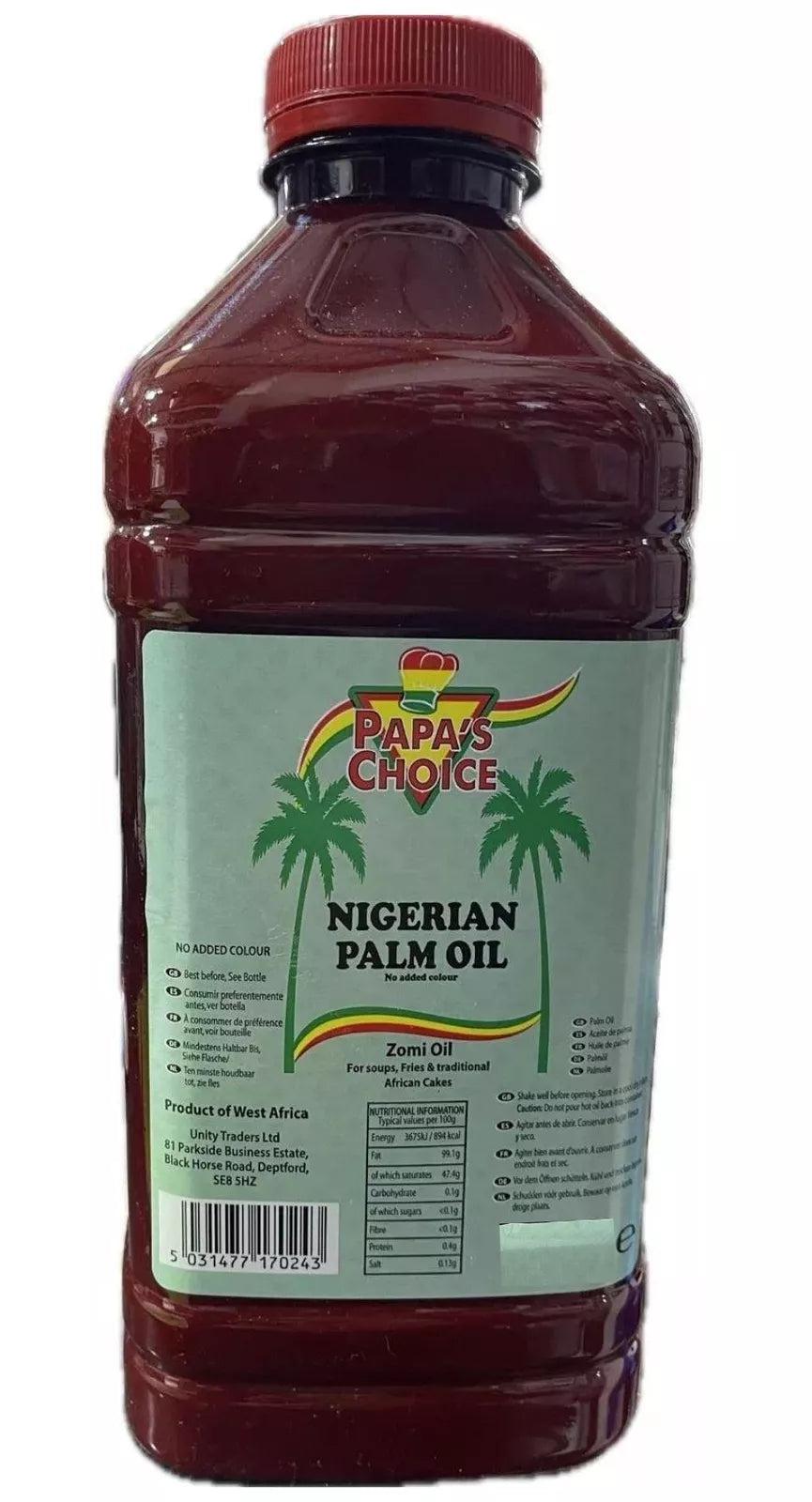 Papas Choice Nigerian Palm Oil 1 Litre-SurulereFoods